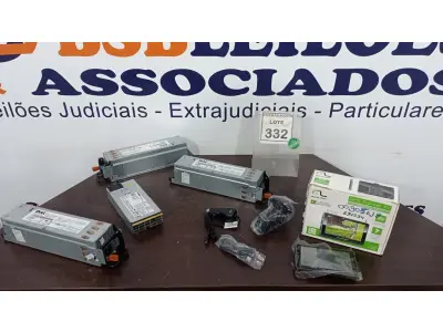 LOTE 332 - 01 GPS COM TV E 04 FONTES DELL PARA SERVIDORES. (NO ESTADO) ATENÇÃO! FAZER A VISITAÇÃO ANTES DE ARREMATAR, NÃO SABEMOS SE FUNCIONA. LEILÃO NÃO TEM GARANTIA E NEM DEVOLUÇÃO, SUJEITO A POSSÍVEIS AVARIAS VISÍVEIS/OCULTAS E/OU AUSÊNCIA DE COMPONENTES.