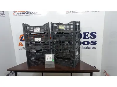LOTE 319 - 10 CESTAS ORGANIZADORAS. (NO ESTADO) ATENÇÃO! FAZER A VISITAÇÃO ANTES DE ARREMATAR, NÃO SABEMOS SE FUNCIONA. LEILÃO NÃO TEM GARANTIA E NEM DEVOLUÇÃO, SUJEITO A POSSÍVEIS AVARIAS VISÍVEIS/OCULTAS E/OU AUSÊNCIA DE COMPONENTES.