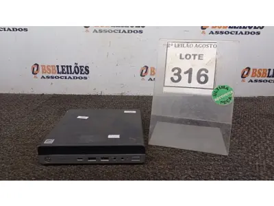 LOTE 316 - 01 MINI PC HP ELITEDESK 705. (NO ESTADO) ATENÇÃO! FAZER A VISITAÇÃO ANTES DE ARREMATAR, NÃO SABEMOS SE FUNCIONA. LEILÃO NÃO TEM GARANTIA E NEM DEVOLUÇÃO, SUJEITO A POSSÍVEIS AVARIAS VISÍVEIS/OCULTAS E/OU AUSÊNCIA DE COMPONENTES.