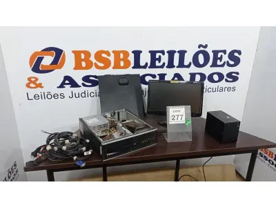 LOTE 277 - 01 CPU, 01 MONITOR E 01 ESTABILIZADOR. (NO ESTADO) ATENÇÃO! FAZER A VISITAÇÃO ANTES DE ARREMATAR, NÃO SABEMOS SE FUNCIONA. LEILÃO NÃO TEM GARANTIA E NEM DEVOLUÇÃO, SUJEITO A POSSÍVEIS AVARIAS VISÍVEIS/OCULTAS E/OU AUSÊNCIA DE COMPONENTES.