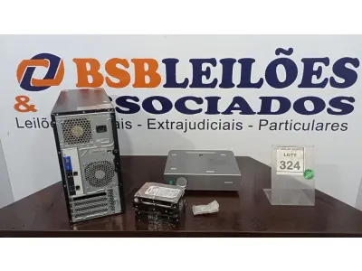LOTE 324 - 01 SERVIDOR HP DR ML30 G9, 04 HDS, 01 PROJETOR SONY E 02 PROCESSADORES PARA PC. (NO ESTADO) ATENÇÃO! FAZER A VISITAÇÃO ANTES DE ARREMATAR, NÃO SABEMOS SE FUNCIONA. LEILÃO NÃO TEM GARANTIA E NEM DEVOLUÇÃO, SUJEITO A POSSÍVEIS AVARIAS VISÍVEIS/OCULTAS E/OU AUSÊNCIA DE COMPONENTES.