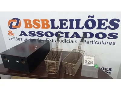 LOTE 328 - 01 SUBWOOFER PASSIVO E 02 CESTAS PARA FRITURAS. (NO ESTADO) ATENÇÃO! FAZER A VISITAÇÃO ANTES DE ARREMATAR, NÃO SABEMOS SE FUNCIONA. LEILÃO NÃO TEM GARANTIA E NEM DEVOLUÇÃO, SUJEITO A POSSÍVEIS AVARIAS VISÍVEIS/OCULTAS E/OU AUSÊNCIA DE COMPONENTES.