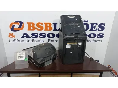 LOTE 285 - 01 FRAGMENTADORA DE PAPEL E 01 BALANÇA COM LEITORA MARCA FILIZOLA. (NO ESTADO) ATENÇÃO! FAZER A VISITAÇÃO ANTES DE ARREMATAR, NÃO SABEMOS SE FUNCIONA. LEILÃO NÃO TEM GARANTIA E NEM DEVOLUÇÃO, SUJEITO A POSSÍVEIS AVARIAS VISÍVEIS/OCULTAS E/OU AUSÊNCIA DE COMPONENTES.