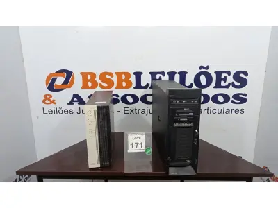 LOTE 171 - 01 NOBREAK E 01 SERVIDOR. (NO ESTADO) ATENÇÃO! FAZER A VISITAÇÃO ANTES DE ARREMATAR, NÃO SABEMOS SE FUNCIONA. LEILÃO NÃO TEM GARANTIA E NEM DEVOLUÇÃO, SUJEITO A POSSÍVEIS AVARIAS VISÍVEIS/OCULTAS E/OU AUSÊNCIA DE COMPONENTES.