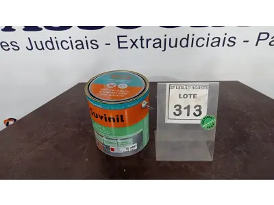 LOTE 313 - 01 LATA DE TINTA ESMALTE DE 3,6L NA COR BRILHANTE VERMELHO MARCA SUVINIL. (NO ESTADO) ATENÇÃO! FAZER A VISITAÇÃO ANTES DE ARREMATAR, NÃO SABEMOS SE FUNCIONA. LEILÃO NÃO TEM GARANTIA E NEM DEVOLUÇÃO, SUJEITO A POSSÍVEIS AVARIAS VISÍVEIS/OCULTAS E/OU AUSÊNCIA DE COMPONENTES.