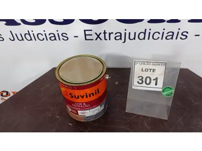 LOTE 301 - 01 LATA DE TINTA ESMALTE PARA MADEIRA E METAIS SUVINIL VERMELHO 3,6L. (NO ESTADO) ATENÇÃO! FAZER A VISITAÇÃO ANTES DE ARREMATAR, NÃO SABEMOS SE FUNCIONA. LEILÃO NÃO TEM GARANTIA E NEM DEVOLUÇÃO, SUJEITO A POSSÍVEIS AVARIAS VISÍVEIS/OCULTAS E/OU AUSÊNCIA DE COMPONENTES.