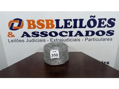 LOTE 350 - 01 ROLO DE ARAME FARPADO 500M. (NO ESTADO) ATENÇÃO! FAZER A VISITAÇÃO ANTES DE ARREMATAR, NÃO SABEMOS SE FUNCIONA. LEILÃO NÃO TEM GARANTIA E NEM DEVOLUÇÃO, SUJEITO A POSSÍVEIS AVARIAS VISÍVEIS/OCULTAS E/OU AUSÊNCIA DE COMPONENTES.