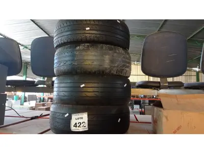 LOTE 422 - 04 PNEUS USADOS 205/55 ARO 16. (NO ESTADO) ATENÇÃO! FAZER A VISITAÇÃO ANTES DE ARREMATAR, NÃO SABEMOS SE FUNCIONA. LEILÃO NÃO TEM GARANTIA E NEM DEVOLUÇÃO, SUJEITO A POSSÍVEIS AVARIAS VISÍVEIS/OCULTAS E/OU AUSÊNCIA DE COMPONENTES.