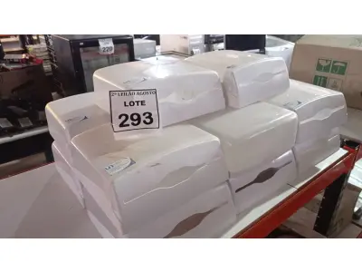 LOTE 293 - 14 DISPENSES DE PAPEL. (NO ESTADO) ATENÇÃO! FAZER A VISITAÇÃO ANTES DE ARREMATAR, NÃO SABEMOS SE FUNCIONA. LEILÃO NÃO TEM GARANTIA E NEM DEVOLUÇÃO, SUJEITO A POSSÍVEIS AVARIAS VISÍVEIS/OCULTAS E/OU AUSÊNCIA DE COMPONENTES.