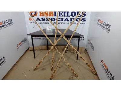 LOTE 425 - 20 VARAS DE BAMBU. (NO ESTADO) ATENÇÃO! FAZER A VISITAÇÃO ANTES DE ARREMATAR, NÃO SABEMOS SE FUNCIONA. LEILÃO NÃO TEM GARANTIA E NEM DEVOLUÇÃO, SUJEITO A POSSÍVEIS AVARIAS VISÍVEIS/OCULTAS E/OU AUSÊNCIA DE COMPONENTES.