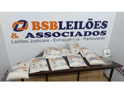 LOTE 182 - 10 PACOTES DE GRANITINA/08 PARA GRAFIADO COM 4KG CADA. (NO ESTADO) ATENÇÃO! FAZER A VISITAÇÃO ANTES DE ARREMATAR, NÃO SABEMOS SE FUNCIONA. LEILÃO NÃO TEM GARANTIA E NEM DEVOLUÇÃO, SUJEITO A POSSÍVEIS AVARIAS VISÍVEIS/OCULTAS E/OU AUSÊNCIA DE COMPONENTES.