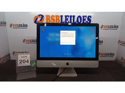 LOTE 204 - 01 IMAC  APPLE. (NO ESTADO) ATENÇÃO! FAZER A VISITAÇÃO ANTES DE ARREMATAR, NÃO SABEMOS SE FUNCIONA, LEILÃO NÃO TEM GARANTIA E NEM DEVOLUÇÃO, SUJEITO A POSSÍVEIS AVARIAS VISÍVEIS/OCULTAS E/OU AUSÊNCIA DE COMPONENTES.