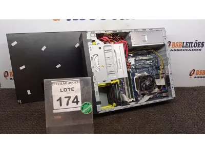 LOTE 174 - 01 CPU MARCA POSITIVO COM 8GB MEMÓRIA COM SSD E HD. (NO ESTADO) ATENÇÃO! FAZER A VISITAÇÃO ANTES DE ARREMATAR, NÃO SABEMOS SE FUNCIONA, LEILÃO NÃO TEM GARANTIA E NEM DEVOLUÇÃO, SUJEITO A POSSÍVEIS AVARIAS VISÍVEIS/OCULTAS E/OU AUSÊNCIA DE COMPONENTES.