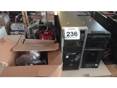 LOTE 236 - 03 CPU’S DE MACAS E MODELOS DIVERSOS, 03 NETBOOKS E 01 NOTEBOOK, 01 SWITCH, DIVERSOS CABOS, PLACAS E ELETRÔNICOS DIVERSOS. (NO ESTADO) ATENÇÃO! FAZER A VISITAÇÃO ANTES DE ARREMATAR, NÃO SABEMOS SE FUNCIONA. LEILÃO NÃO TEM GARANTIA E NEM DEVOLUÇÃO, SUJEITO A POSSÍVEIS AVARIAS VISÍVEIS/OCULTAS E/OU AUSÊNCIA DE COMPONENTES.