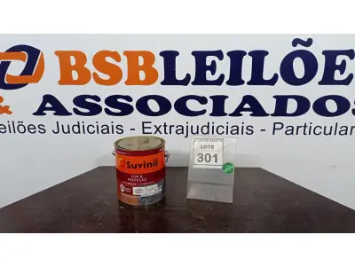 LOTE 301 - 01 LATA DE TINTA ESMALTE PARA MADEIRA E METAIS SUVINIL VERMELHO 3,6L. (NO ESTADO) ATENÇÃO! FAZER A VISITAÇÃO ANTES DE ARREMATAR, NÃO SABEMOS SE FUNCIONA. LEILÃO NÃO TEM GARANTIA E NEM DEVOLUÇÃO, SUJEITO A POSSÍVEIS AVARIAS VISÍVEIS/OCULTAS E/OU AUSÊNCIA DE COMPONENTES.