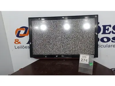 LOTE 274 - 01 TV LCD 42’’ MARCA LG. (NO ESTADO) ATENÇÃO! FAZER A VISITAÇÃO ANTES DE ARREMATAR, NÃO SABEMOS SE FUNCIONA. LEILÃO NÃO TEM GARANTIA E NEM DEVOLUÇÃO, SUJEITO A POSSÍVEIS AVARIAS VISÍVEIS/OCULTAS E/OU AUSÊNCIA DE COMPONENTES.