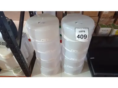 LOTE 409 - 10 DISPENSES DE PAPEL. (NO ESTADO) ATENÇÃO! FAZER A VISITAÇÃO ANTES DE ARREMATAR, NÃO SABEMOS SE FUNCIONA. LEILÃO NÃO TEM GARANTIA E NEM DEVOLUÇÃO, SUJEITO A POSSÍVEIS AVARIAS VISÍVEIS/OCULTAS E/OU AUSÊNCIA DE COMPONENTES.