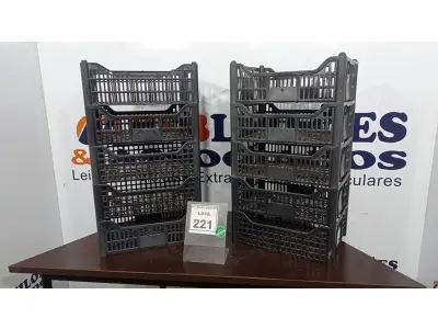 LOTE 221 - 10 CESTAS ORGANIZADORAS. (NO ESTADO) ATENÇÃO! FAZER A VISITAÇÃO ANTES DE ARREMATAR, NÃO SABEMOS SE FUNCIONA. LEILÃO NÃO TEM GARANTIA E NEM DEVOLUÇÃO, SUJEITO A POSSÍVEIS AVARIAS VISÍVEIS/OCULTAS E/OU AUSÊNCIA DE COMPONENTES.
