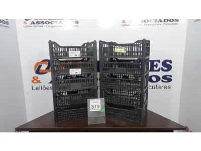 LOTE 319 - 10 CESTAS ORGANIZADORAS. (NO ESTADO) ATENÇÃO! FAZER A VISITAÇÃO ANTES DE ARREMATAR, NÃO SABEMOS SE FUNCIONA. LEILÃO NÃO TEM GARANTIA E NEM DEVOLUÇÃO, SUJEITO A POSSÍVEIS AVARIAS VISÍVEIS/OCULTAS E/OU AUSÊNCIA DE COMPONENTES.
