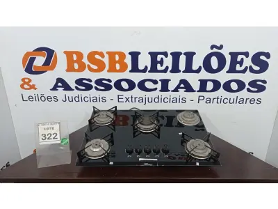 LOTE 322 - 01 COOKTOP 05 BOCAS MARCA FISCHER. (NO ESTADO) ATENÇÃO! FAZER A VISITAÇÃO ANTES DE ARREMATAR, NÃO SABEMOS SE FUNCIONA. LEILÃO NÃO TEM GARANTIA E NEM DEVOLUÇÃO, SUJEITO A POSSÍVEIS AVARIAS VISÍVEIS/OCULTAS E/OU AUSÊNCIA DE COMPONENTES.