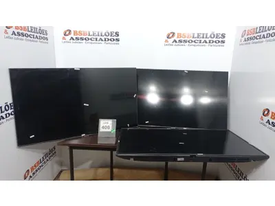 LOTE 408 - 03 TVS LCD DE 50’’ MARCA SAMSUNG. (NO ESTADO) ATENÇÃO! FAZER A VISITAÇÃO ANTES DE ARREMATAR, NÃO SABEMOS SE FUNCIONA. LEILÃO NÃO TEM GARANTIA E NEM DEVOLUÇÃO, SUJEITO A POSSÍVEIS AVARIAS VISÍVEIS/OCULTAS E/OU AUSÊNCIA DE COMPONENTES.