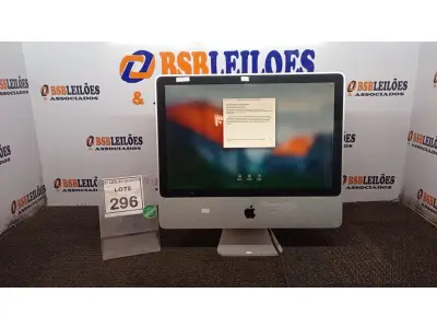 LOTE 296 - 01 IMAC  APPLE. (NO ESTADO) ATENÇÃO! FAZER A VISITAÇÃO ANTES DE ARREMATAR, NÃO SABEMOS SE FUNCIONA, LEILÃO NÃO TEM GARANTIA E NEM DEVOLUÇÃO, SUJEITO A POSSÍVEIS AVARIAS VISÍVEIS/OCULTAS E/OU AUSÊNCIA DE COMPONENTES.