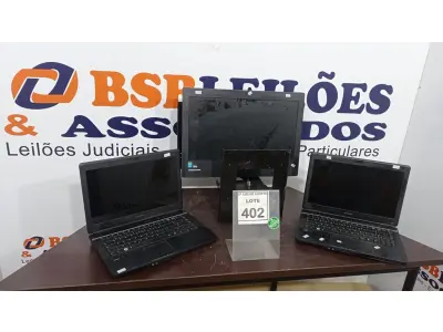 LOTE 402 - 02 NOTEBOOKS MARCA POSITIVO E 01 MONITOR COM SUPORTE. (NO ESTADO) ATENÇÃO! FAZER A VISITAÇÃO ANTES DE ARREMATAR, NÃO SABEMOS SE FUNCIONA. LEILÃO NÃO TEM GARANTIA E NEM DEVOLUÇÃO, SUJEITO A POSSÍVEIS AVARIAS VISÍVEIS/OCULTAS E/OU AUSÊNCIA DE COMPONENTES.