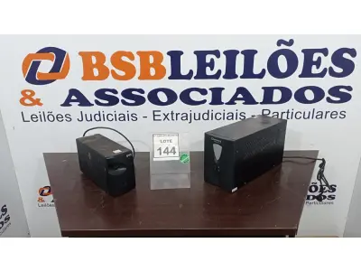 LOTE 144 - 02 NOBREAKS. (NO ESTADO) ATENÇÃO! FAZER A VISITAÇÃO ANTES DE ARREMATAR, NÃO SABEMOS SE FUNCIONA. LEILÃO NÃO TEM GARANTIA E NEM DEVOLUÇÃO, SUJEITO A POSSÍVEIS AVARIAS VISÍVEIS/OCULTAS E/OU AUSÊNCIA DE COMPONENTES.
