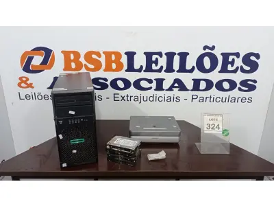 LOTE 324 - 01 SERVIDOR HP DR ML30 G9, 04 HDS, 01 PROJETOR SONY E 02 PROCESSADORES PARA PC. (NO ESTADO) ATENÇÃO! FAZER A VISITAÇÃO ANTES DE ARREMATAR, NÃO SABEMOS SE FUNCIONA. LEILÃO NÃO TEM GARANTIA E NEM DEVOLUÇÃO, SUJEITO A POSSÍVEIS AVARIAS VISÍVEIS/OCULTAS E/OU AUSÊNCIA DE COMPONENTES.