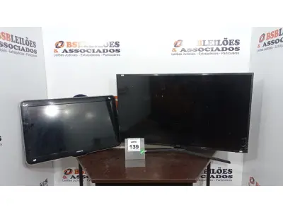 LOTE 139 - 01 TV LCD 42’’ MARCA SAMSUNG E 01 TV SMART 39’’ MARCA PHILIPS COM AVARIAS. (NO ESTADO) ATENÇÃO! FAZER A VISITAÇÃO ANTES DE ARREMATAR, NÃO SABEMOS SE FUNCIONA. LEILÃO NÃO TEM GARANTIA E NEM DEVOLUÇÃO, SUJEITO A POSSÍVEIS AVARIAS VISÍVEIS/OCULTAS E/OU AUSÊNCIA DE COMPONENTES.