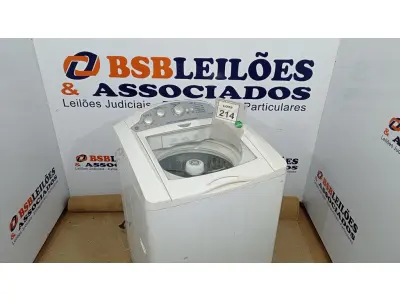 LOTE 214 - 01 MÁQUINA DE LAVAR DE 15,1KG 220V MARCA GE. (NO ESTADO) ATENÇÃO! FAZER A VISITAÇÃO ANTES DE ARREMATAR, NÃO SABEMOS SE FUNCIONA. LEILÃO NÃO TEM GARANTIA E NEM DEVOLUÇÃO, SUJEITO A POSSÍVEIS AVARIAS VISÍVEIS/OCULTAS E/OU AUSÊNCIA DE COMPONENTES.