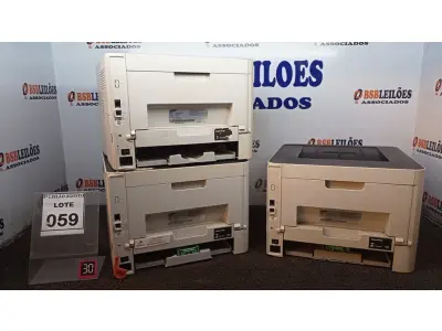 LOTE 059 - 03 IMPRESSORAS MARCA SAMSUNG. (NO ESTADO) ATENÇÃO! FAZER A VISITAÇÃO ANTES DE ARREMATAR, NÃO SABEMOS SE FUNCIONA, LEILÃO NÃO TEM GARANTIA E NEM DEVOLUÇÃO, SUJEITO A POSSÍVEIS AVARIAS VISÍVEIS/OCULTAS E/OU AUSÊNCIA DE COMPONENTES.