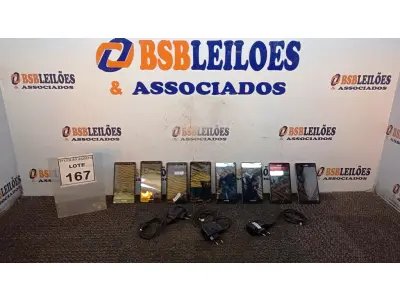 LOTE 167 - 08 CELULARES MARCA POSITIVO. (NO ESTADO) ATENÇÃO! FAZER A VISITAÇÃO ANTES DE ARREMATAR, NÃO SABEMOS SE FUNCIONA, LEILÃO NÃO TEM GARANTIA E NEM DEVOLUÇÃO, SUJEITO A POSSÍVEIS AVARIAS VISÍVEIS/OCULTAS E/OU AUSÊNCIA DE COMPONENTES.
