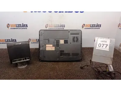 LOTE 077 - 01 IMPRESSORA TÉRMICA MARCA BEMATECH E 01 NOTEBOOK ACER COM FONTE. (NO ESTADO) ATENÇÃO! FAZER A VISITAÇÃO ANTES DE ARREMATAR, NÃO SABEMOS SE FUNCIONA, LEILÃO NÃO TEM GARANTIA E NEM DEVOLUÇÃO, SUJEITO A POSSÍVEIS AVARIAS VISÍVEIS/OCULTAS E/OU AUSÊNCIA DE COMPONENTES.