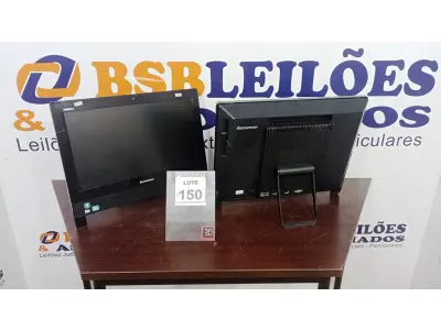 LOTE 150 - 02 ALL IN ONE MARCA LENOVO. (NO ESTADO) ATENÇÃO! FAZER A VISITAÇÃO ANTES DE ARREMATAR, NÃO SABEMOS SE FUNCIONA, LEILÃO NÃO TEM GARANTIA E NEM DEVOLUÇÃO, SUJEITO A POSSÍVEIS AVARIAS VISÍVEIS/OCULTAS E/OU AUSÊNCIA DE COMPONENTES.