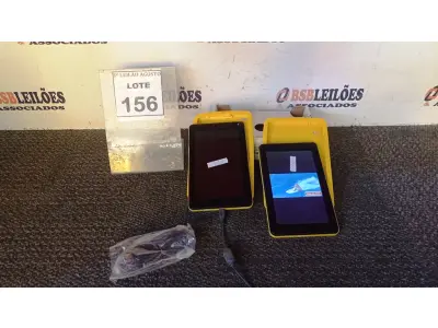 LOTE 156 - 02 TABLETS MARCA CCE. (NO ESTADO) ATENÇÃO! FAZER A VISITAÇÃO ANTES DE ARREMATAR, NÃO SABEMOS SE FUNCIONA, LEILÃO NÃO TEM GARANTIA E NEM DEVOLUÇÃO, SUJEITO A POSSÍVEIS AVARIAS VISÍVEIS/OCULTAS E/OU AUSÊNCIA DE COMPONENTES.