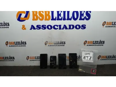 LOTE 477 - 05 SMARPHONES MARCA POSITIVO. (NO ESTADO) ATENÇÃO! FAZER A VISITAÇÃO ANTES DE ARREMATAR, NÃO SABEMOS SE FUNCIONA. LEILÃO NÃO TEM GARANTIA E NEM DEVOLUÇÃO, SUJEITO A POSSÍVEIS AVARIAS VISÍVEIS/OCULTAS E/OU AUSÊNCIA DE COMPONENTES.
