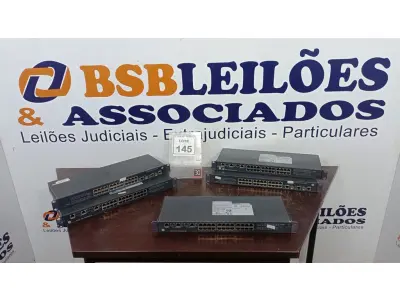 LOTE 145 - 05 SWITCH’S 24 PORTAS MARCA HP. (NO ESTADO) ATENÇÃO! FAZER A VISITAÇÃO ANTES DE ARREMATAR, NÃO SABEMOS SE FUNCIONA, LEILÃO NÃO TEM GARANTIA E NEM DEVOLUÇÃO, SUJEITO A POSSÍVEIS AVARIAS VISÍVEIS/OCULTAS E/OU AUSÊNCIA DE COMPONENTES.