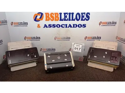 LOTE 017 - 02 SCANNERS MARCA KODAK E 01 MARCA HP. (NO ESTADO) ATENÇÃO! FAZER A VISITAÇÃO ANTES DE ARREMATAR, NÃO SABEMOS SE FUNCIONA, LEILÃO NÃO TEM GARANTIA E NEM DEVOLUÇÃO, SUJEITO A POSSÍVEIS AVARIAS VISÍVEIS/OCULTAS E/OU AUSÊNCIA DE COMPONENTES.
