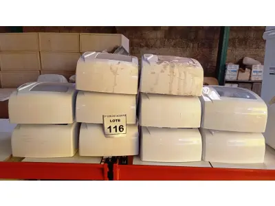 LOTE 116 - 10 DISPENSADORES DE PAPEL. (NO ESTADO) ATENÇÃO! FAZER A VISITAÇÃO ANTES DE ARREMATAR, NÃO SABEMOS SE FUNCIONA, LEILÃO NÃO TEM GARANTIA E NEM DEVOLUÇÃO, SUJEITO A POSSÍVEIS AVARIAS VISÍVEIS/OCULTAS E/OU AUSÊNCIA DE COMPONENTES.