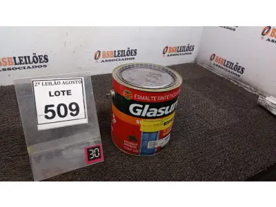 LOTE 509 - 01 LATA DE ESMALTE SINTÉTICO COM 3,6L NA COR BRILHANTE AZUL REAL MARCA GLASURIT. (NO ESTADO) ATENÇÃO! FAZER A VISITAÇÃO ANTES DE ARREMATAR, NÃO SABEMOS SE FUNCIONA, LEILÃO NÃO TEM GARANTIA E NEM DEVOLUÇÃO, SUJEITO A POSSÍVEIS AVARIAS VISÍVEIS/OCULTAS E/OU AUSÊNCIA DE COMPONENTES.