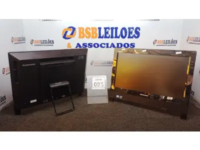 LOTE 095 - 02 ALL IN ONE MARCA LENOVO. (NO ESTADO) ATENÇÃO! FAZER A VISITAÇÃO ANTES DE ARREMATAR, NÃO SABEMOS SE FUNCIONA, LEILÃO NÃO TEM GARANTIA E NEM DEVOLUÇÃO, SUJEITO A POSSÍVEIS AVARIAS VISÍVEIS/OCULTAS E/OU AUSÊNCIA DE COMPONENTES.