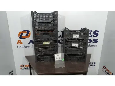 LOTE 452 - 10 CESTAS ORGANIZADORAS. (NO ESTADO) ATENÇÃO! FAZER A VISITAÇÃO ANTES DE ARREMATAR, NÃO SABEMOS SE FUNCIONA. LEILÃO NÃO TEM GARANTIA E NEM DEVOLUÇÃO, SUJEITO A POSSÍVEIS AVARIAS VISÍVEIS/OCULTAS E/OU AUSÊNCIA DE COMPONENTES.