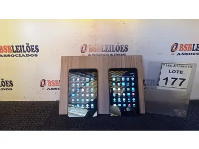 LOTE 177 - 02 TABLETS MARCA DELL. (NO ESTADO) ATENÇÃO! FAZER A VISITAÇÃO ANTES DE ARREMATAR, NÃO SABEMOS SE FUNCIONA, LEILÃO NÃO TEM GARANTIA E NEM DEVOLUÇÃO, SUJEITO A POSSÍVEIS AVARIAS VISÍVEIS/OCULTAS E/OU AUSÊNCIA DE COMPONENTES.