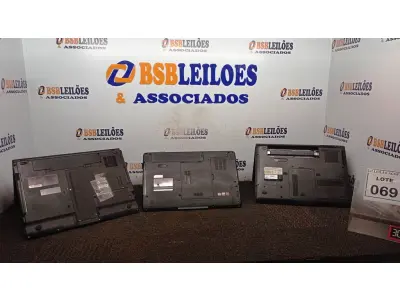 LOTE 069 - 03 NOTEBOOKS DE MARCAS E MODELOS DIVERSOS. (NO ESTADO) ATENÇÃO! FAZER A VISITAÇÃO ANTES DE ARREMATAR, NÃO SABEMOS SE FUNCIONA, LEILÃO NÃO TEM GARANTIA E NEM DEVOLUÇÃO, SUJEITO A POSSÍVEIS AVARIAS VISÍVEIS/OCULTAS E/OU AUSÊNCIA DE COMPONENTES.