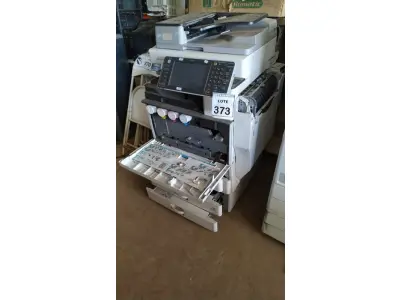 LOTE 373 - 01 IMPRESSORA MULTIFUNCIONAL COLORIDA RICOH AFICIO MP C3502. (NO ESTADO) ATENÇÃO! FAZER A VISITAÇÃO ANTES DE ARREMATAR, NÃO SABEMOS SE FUNCIONA. LEILÃO NÃO TEM GARANTIA E NEM DEVOLUÇÃO, SUJEITO A POSSÍVEIS AVARIAS VISÍVEIS/OCULTAS E/OU AUSÊNCIA DE COMPONENTES.