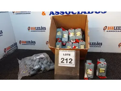 LOTE 212 - 01 LOTE COM GRANDE QUANTIDADE DE INTERRUPTORES E ACESSÓRIO. (NO ESTADO) ATENÇÃO! FAZER A VISITAÇÃO ANTES DE ARREMATAR, NÃO SABEMOS SE FUNCIONA, LEILÃO NÃO TEM GARANTIA E NEM DEVOLUÇÃO, SUJEITO A POSSÍVEIS AVARIAS VISÍVEIS/OCULTAS E/OU AUSÊNCIA DE COMPONENTES.