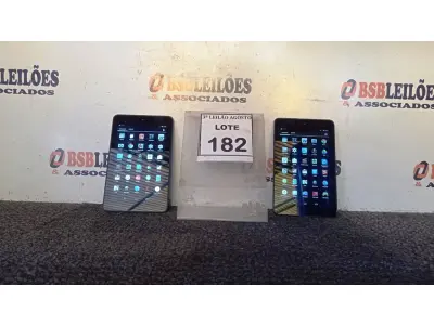 LOTE 182 - 02 TABLETS MARCA DELL. (NO ESTADO) ATENÇÃO! FAZER A VISITAÇÃO ANTES DE ARREMATAR, NÃO SABEMOS SE FUNCIONA, LEILÃO NÃO TEM GARANTIA E NEM DEVOLUÇÃO, SUJEITO A POSSÍVEIS AVARIAS VISÍVEIS/OCULTAS E/OU AUSÊNCIA DE COMPONENTES.