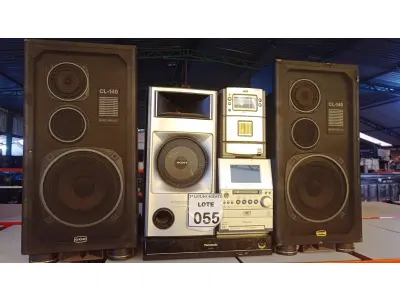 LOTE 055 - 01 APARELHO DE DVD, 01MICRO COMPONENTE SYSTEM, 01 RECEIVER SYSTEM E 03 CAIXAS DE SOM. (NO ESTADO) ATENÇÃO! FAZER A VISITAÇÃO ANTES DE ARREMATAR, NÃO SABEMOS SE FUNCIONA, LEILÃO NÃO TEM GARANTIA E NEM DEVOLUÇÃO, SUJEITO A POSSÍVEIS AVARIAS VISÍVEIS/OCULTAS E/OU AUSÊNCIA DE COMPONENTES.