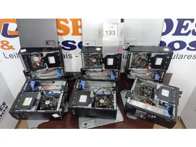 LOTE 133 - 06 CPUS MARCA DELL PARA RETIRADA DE PEÇAS. (NO ESTADO) ATENÇÃO! FAZER A VISITAÇÃO ANTES DE ARREMATAR, NÃO SABEMOS SE FUNCIONA. LEILÃO NÃO TEM GARANTIA E NEM DEVOLUÇÃO, SUJEITO A POSSÍVEIS AVARIAS VISÍVEIS/OCULTAS E/OU AUSÊNCIA DE COMPONENTES.